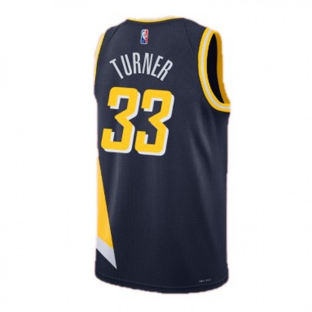 Men's Indiana Pacers Myles Turner #33 Navy 2021/22 Swingman NBA Jersey - City Edition-Pro Kit Vault | Brand New 26/27 Sports Jerseys